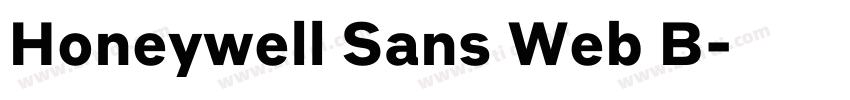 Honeywell Sans Web B字体转换